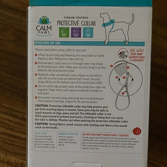 Inflatable Dog Collar For A Medium Pup - Picture 3 of 3